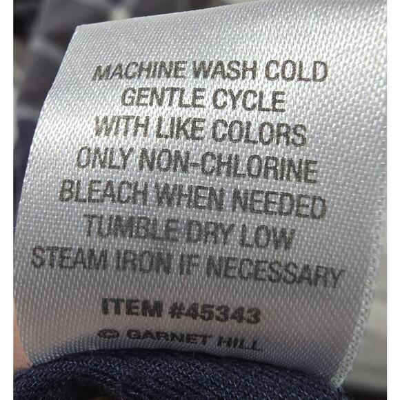 Garnet Hill Women's Organic Cotton Flannel Button Down Slim Fit Shirt Plaid 8 - Picture 8 of 8